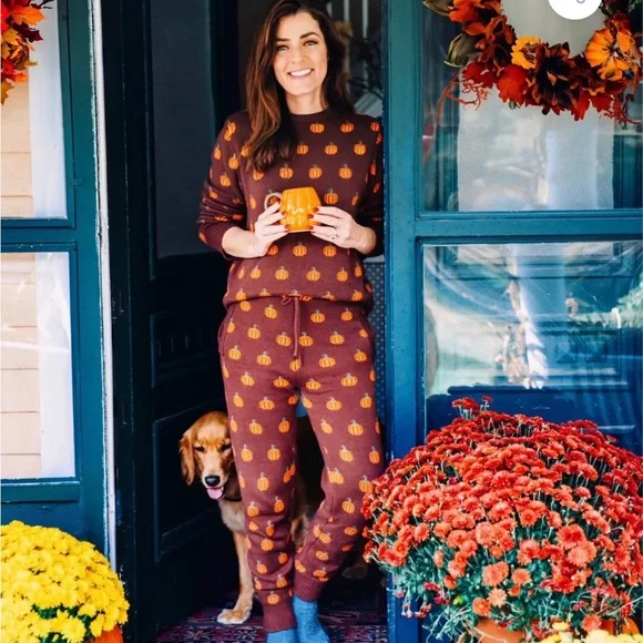 Brown Pumpkin joggers KJP NWT - Picture 1 of 3